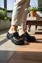Thick Sole Orthopedic Black Hospital Slippers – Sabo Slippers with Adjustable Buckle - 3