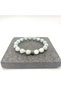 Certified Aquamarine with Zircon Apparatus - 8mm Natural Gemstone Bracelet - 7