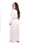 White & Pink Printed Maxi Dress - 3