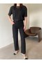 Black cropped leg anna bf jean
