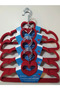 25-Pack Velvet Non-Slip Clothes Hangers Red