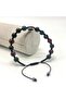Certified Bloodstone with Zircon Apparatus - 8mm Natural Stone Bracelet Macrame Adjustable Size - 3