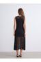 Nevavm Oval Collar Lace Dress with a Difference - 4