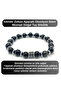 Certified Obsidian with Zircon Apparatus - 8mm Natural Stone Bracelet - 5