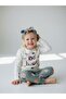 Girl's Cotton Be Nice Written Long Sleeve Pajama Set - 4
