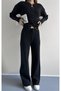 Snap Fastener Slim Cut Ella Knitwear Set