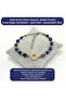 Certified Simit Cut Zircon - Sodalite - Amethyst - 6mm Natural Stone Bracelet - Adjustable Size