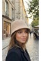 Velvet Aura Women's Felt Bucket Hat