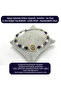 Certified Evil Eye Embellished Zircon - Amethyst - Moonstone - 6mm Natural Stone Bracelet - Adjustable Size - 5
