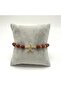 Certified Red Agate with Starfish Zircon Apparatus - 6mm Natural Gemstone Bracelet - Adjustable Size - 6