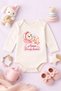 Baby Bodysuit with Lettering, Twin Baby Mother Heart Printed, 100% Cotton Bodysuit (Newborn & Baby) - 3
