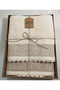 Natural Curl Embroidered Lace Boxed 2-Piece Bath Set 50X85 cm Face Towel 90X150 cm Bath Towel - 2