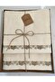 Bukle Embroidered Boxed Bath Set 50X85 cm Face Towel and 90X150 cm Bath Towel - 2