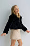Girls' Bolero Plush Jacket with Pearl Closure Long Sleeve Children's Jacket - 2