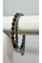 Men's Tiger's Eye Natural Stone & Chain Bracelet Set - 3
