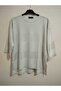 1st quality knitwear, shiny, three-quarter sleeve, relaxed fit, cotton sweater - 7