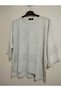 1st quality knitwear, shiny, three-quarter sleeve, relaxed fit, cotton sweater