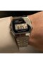 Classic quartz digital wristwatch, model A159W, LED backlight, silver stainless steel - 2