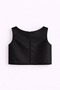 Girl's Black Crop Party, Special Occasion, Birthday Combination Bustier - 2