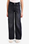 100% Cotton 90's Wide Leg Wide Leg Jean Pants for Girls G4647A826Sp - 3