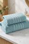 2-Piece Luxury Bath & Hand Towel Set |   100% Cotton Soft Textured Striped |   Hamam Seti | - 2