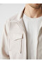 Esvab • Modern & Distinctive Slim Fit Shirt Roba Collar Men's Jacket - 3