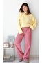 Crew Neck Baklava Pattern Plush Detailed Casual Thick Knitwear Sweater Soft Textured - 4