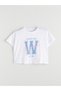 Seray New Season Crew Neck Printed Crop Women's Sports T-Shirt - 5
