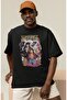 One Piece Monkey D. Luffy Roronoa Zoro Printed Unisex Oversize Anime Series Characters T-Shirt