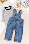 Baby Boy 2-Piece Denim Stylish Jeans Overalls Set - 2
