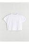 Seray New Season Crew Neck Printed Crop Women's Sports T-Shirt - 6