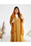 premium abaya. button details with matching color scarf