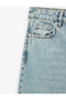 High Waist Long Straight Leg Denim Trousers - Longer Straight Fit Jeans - 7