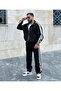Men's Striped Tracksuit Set with Wool Inside, Premium Oversize