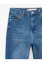 Slim Fit High Waist Cotton Spanish Flare Denim Trousers - Flare Jeans - 6