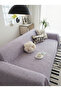 Cotton Fringed Sofa Cover|Multipurpose Cover|Sofa Shawl|Sleeves Covering|Extra Large|180x350 - 2
