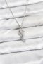Silver Steel Chain Zircon Sea Horse Women's Necklace for Elegant Necks - 2