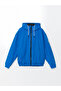معطف XSIDE Blue Comfortable Fit بغطاء رأس للرجال متوسط ​​السمك - 6