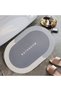 40X60Cm Absorbent Non-Slip Base Oval Mat for Office Home Office Bathroom - 5