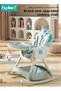 6 in 1 Baby High Chair for Toddlers, Foldable Babies Feeding Chairs, Multifunction Children's Dining Chair for Eating with Double Removable Tray and 4 Wheels and Footrest - 3