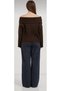 Degaje Madonna Collar Shawl Collar Comfortable Fit Women's Knitwear Sweater - 4