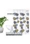 Shower Curtain, 180x180cm, Waterproof, Washable, 70% EVA, 30% PE (Autumn Leaf) - 2