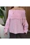 Degaje Madonna Collar Shawl Collar Comfortable Fit Women's Knitwear Sweater - 3