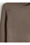 Lcw vision beige bicycle collar checkered men's knit sweater - 6