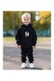 Children's Ball Print Hooded Sweatshirt and Jogger Sweatpants - Top and Bottom Set