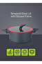 9pcs Cookware set CrimsonTouch series RF13031, Non-Stick, Silicon frame Induction. - 2