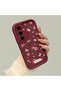 Samsung Galaxy S24 Fe Compatible, Stylish Flower Patterned Silicone Phone Case