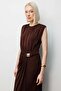 فستان مزين بتفاصيل معدنية - 5