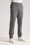 Dark Gray Winter Men's Sweatpants with Lamb-Like Appearance on the Inside - 5