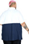 Mode XL Large Size Men's T-Shirt Polo Neck Piece 25318 White - 4